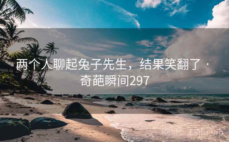 两个人聊起兔子先生，结果笑翻了 · 奇葩瞬间297